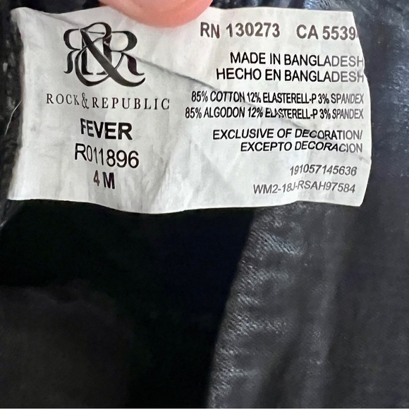 Rock & Republic Denim RX Pull-On Skinny Jean - Size 4 (28") - Picture 12 of 12